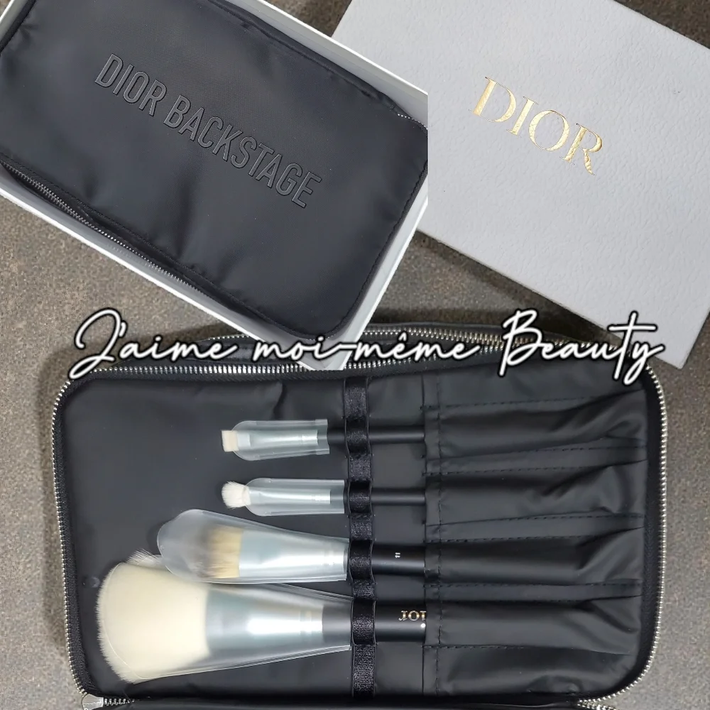Christian Dior Backstage Makeup Foundation Powder Eyeshadow Eyeliner Brush Set